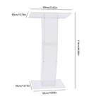 Acrylic Clear Podium Plexiglass Pulpit School Conference Church Curve Lectern Us