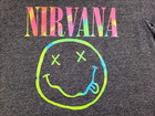 Nirvana T-shirt Men s Medium Gray Adult Music Rock Band - Sold As Is  tiny Hole 