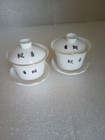 Chinese Porcelain Tea Cup  Saucer   Lid-changes Color With Hot Water  Set Of 2
