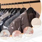 90 Pcs Dry Cleaner Bags Plastic Clear 35 4 Inches Garment For Hanging Clothes