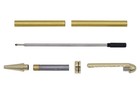 Round Top Euro Pen Kits European Twist Pen Kit For Woodturning Gold Chrome Bp9 