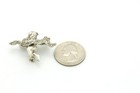 Vintage 1950   s Sterling Silver   Marcasite Cherub Brooch-designer Judith Jack