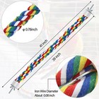 Bird Rope Perch 41 Inch Colorful Toy For Parrots Cockatiel Budgie Cage