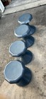 Lot Of Four Vs 03825 Hokki Stool Flexible 15 Inch Gray Black
