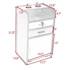 Reshable Styling Salon Station Rolling Barber Spa Beauty Salon Cabinet Trolley