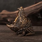 Realistic Alligator Snapping Turtle Statue  Snapping Turtle Bronze Figurine