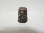 Thimble Vintage Sterling Silver 925 Topazio Portugal Cat   Scrolls In Hi-relief