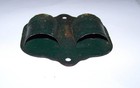 Vintage Wall-mounted Cast Stamped Metal Double Match Holder And Striker