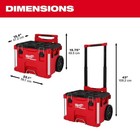 Milwaukee Tool 48-22-8427 Packout Rolling Tool Box  22 In L X 19 In W X 29 In