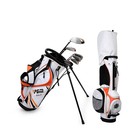 Pgm Golf Club Set - 9 Pieces Junior Complete Golf Club Set For Kids Children    