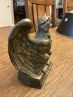 Vintage 1965 American Bald Eagle Bookend Colonial Virginia 1776 Bronze brass