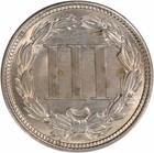 1865 Three Cent Nickel Choice Bu Uncertified  215