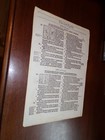 1568-folio Bishops Bible Leaf-1st Ed -title Page-epistle Of 1st Timothy-rare 