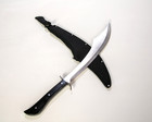 25  Arabian Scimitar Shamshir One-handed Curved Sword  Nylon Sheath Solid  Sharp