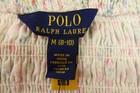 Polo Ralph Lauren Girls Medium White C Nantucket Print Smocked Jersey Dress Nwt