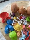 Hasbro Mr  Mrs  Potato Head Parts Accessories Large Lot 65  Pieces Mix Match