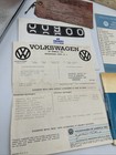 Vintage 1968 Vw Beetle Dealer Invoice Original Manual Service Booklets