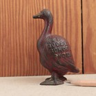 Antique Red Goose School Shoes Arcade Bank Original Paint Cast Iron Advertising