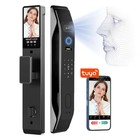 3d Face Recognition Fingerprint Password Smart Door Lock With Camera Security