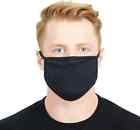 2-pack Black Cotton Adult Face Mask - Reusable Washable Unisex