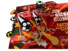 Foil 2010 Coca Cola Poster South Africa Soccer Football Fifa World Cup - Rare