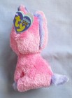 Magic The Pink Unicorn - Ty 6  Solid Eyes  Beanie Boos  New Mint Purple Hang Tag