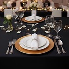 90x156 Inch Black Tablecloth For 8 Foot Rectangle Tables