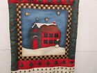 Quilt Wall Hanging 16 1 2  X 7    nostalgic  Snowman Family Christmas Quilt Backed