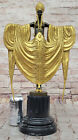 Home Decor Bronze Sculpture Radiance By J  Erte Art Nouveau Hand Made Collectibl