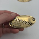 Lot Of 3 Vtg Ludwig Accent Cs Custom Drum Badges  Tom  Bass  Snare