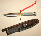 Custom Greg Wall Handmade Knives Survival Knife Leather Sheath Special Blade Htf
