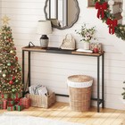 Hoobro Narrow Console Table With Power Outlets  44 9 Inches Sofa Table  Slim Beh