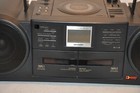 Vintage Sharp Cd-s77 1991 Stereo Cd Player Dual Cassette Am fm Radio Aux Boombox