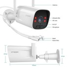 Wireless Home Ip Camera System 500gb Hdd Outdoor 3mp Nvr Waterproof Cctv