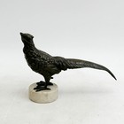 Continental Patinated Bronze Pheasant Bird Sculpture Circa 1930