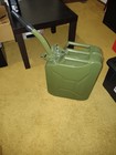 5 Gallon 20l Gasoline Army Green Jerry Can Military Metal Steel Tank Backup Usa
