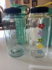 Reusable Plastic And Glass Water Bottle Lot Of 8 Backpacking Camping Bpa Free
