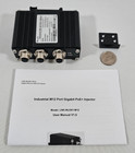Poe Power Injector Hardened Industrial M12 12-48v 30w Power Over Ethernet Din