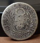 1835 Philippines 8 Reales Counterstamp On Peru 1835 8 Reales