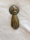 Antique Brass Hand Door Knocker Victorian Gothic
