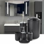 Home Bathroom 6pcs Accessories Set With Bin Soap Dispenser Toothbrush Tumbler