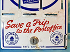 1950s Vintage Stamp Vending Machine Post Office Stamp Dispenser Front Sign