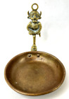 Vintage Brass Devil Demon Imp Figure Ashtray Trinket Dish Catchall Small 4  X 3 