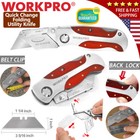 Workpro Quick-change Folding Utility Knife Classical Retro Wood Grain Handle New