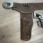 Vintage Hubley Texan Jr Cap Gun Set W  Dual Holster Belt Cowboy Western Toy
