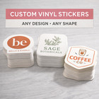 Custom Printed Business Logo Stickers Waterproof Vinyl Die Cut Labels