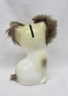 Vintage Kitsch Cat With Fur Money Bank Japanese Ucagco Ceramics