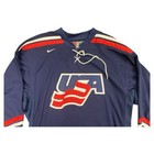 Nike Team Usa 2000 s Blue Iihf Hockey Jersey Red   White Trim Mens Large