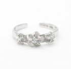 Solid 925 Sterling Silver Adjustable Toe Ring Jewelry - Hawaiian Toe Ring Mix