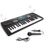 Kids Piano Keyboard  Piano For Kids With Microphone Portable Electronic Black